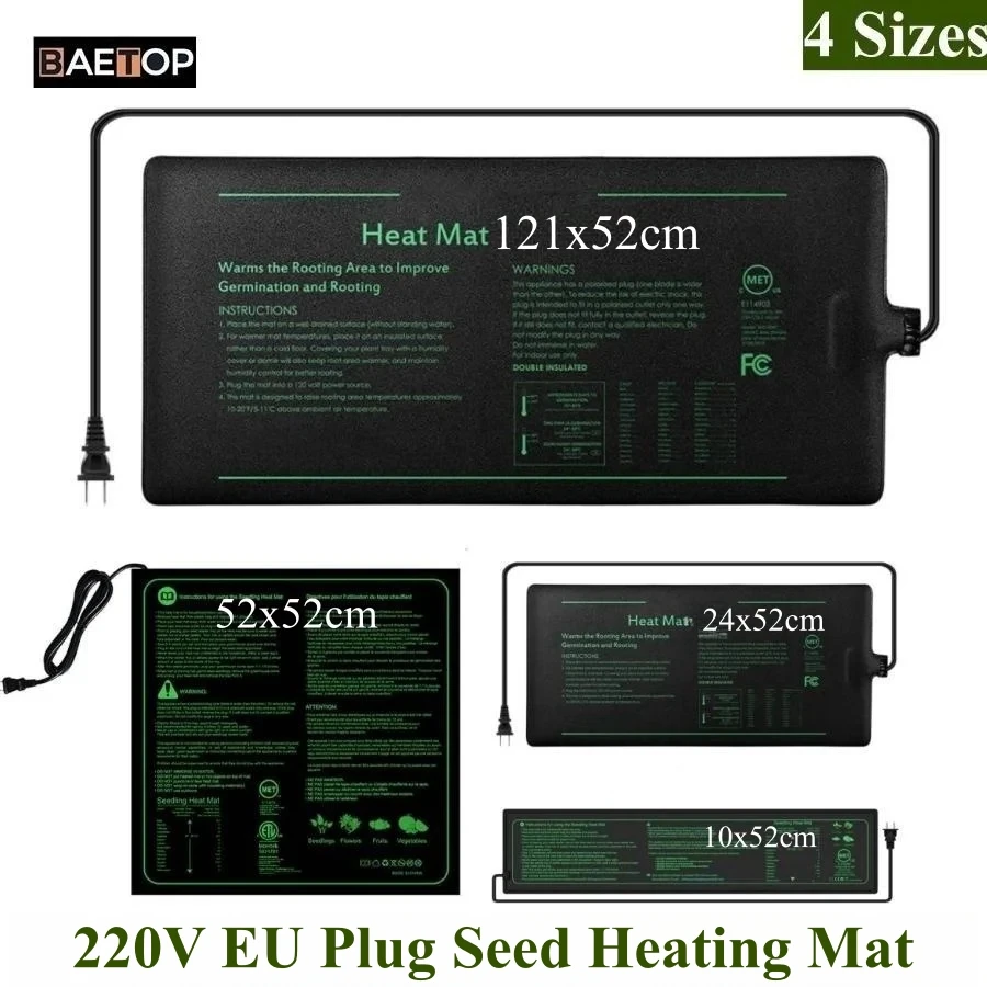 Seedling Heat Mat - 4 rozmiary 220V wtyczka EU sadzonka