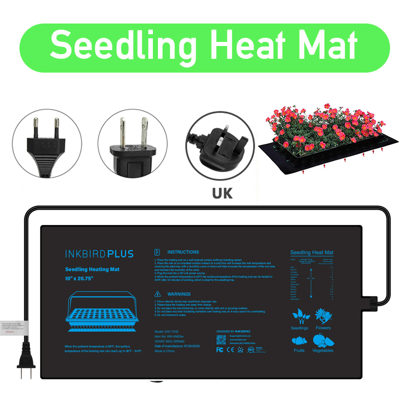 Seedling Heat Mat - 20.75x10CM ue/US/UK/AU wtyczka sadzonka mata grzewcza