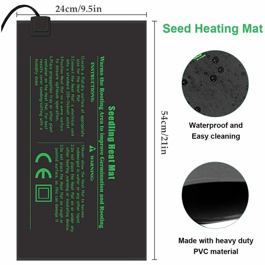 4 rozmiary 220V wtyczka EU sad – Seedling Heat Mat recenzja i cena