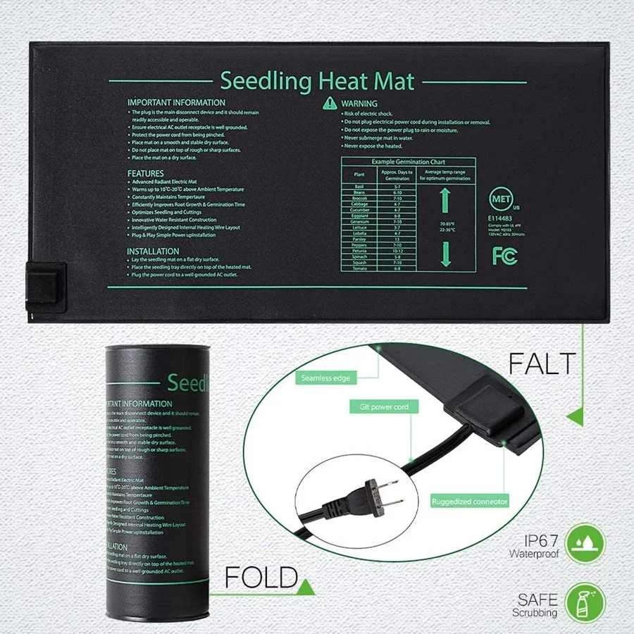4 rozmiary 220V wtyczka EU sad – Seedling Heat Mat recenzja i cena